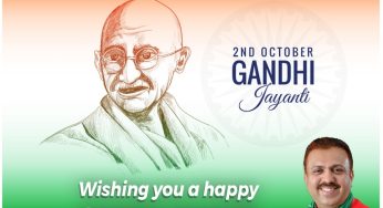 MAHATMA GANDHI<br>Wishing you a happy<br>GANDHI JAYANTI.<br>-Abdul Majeed,<br>Karnataka State President, SDPI<br>HappyGandhiJayanti #HappyGandhiJayanthi2022