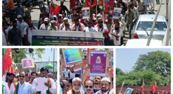 ಎಸ್ಡಿಪಿಐ ರಾಯಚೂರ್ ಜಿಲ್ಲಾ ಸಮಿತಿ ವತಿಯಿಂದ ರಾಜ್ಯ ಬಿಜೆಪಿ ಸರ್ಕಾರವು 2ಬಿ ಮೀಸಲಾತಿ ರದ್ದುಗೊಳಿಸಿರುವುದನ್ನು ಖಂಡಿಸಿ 2ಬಿ ಮೀಸಲಾತಿ ಪುನರ್ ಸ್ಥಾಪಿಸಲು ಆಗ್ರಹಿಸಿ ಪ್ರತಿಭಟನೆ