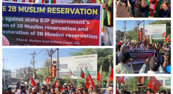 ಎಸ್ಡಿಪಿಐ ಗುಲ್ಬರ್ಗ ಜಿಲ್ಲಾ ಸಮಿತಿ ವತಿಯಿಂದ ರಾಜ್ಯ ಬಿಜೆಪಿ ಸರ್ಕಾರವು 2ಬಿ ಮೀಸಲಾತಿ ರದ್ದುಗೊಳಿಸಿರುವುದನ್ನು ಖಂಡಿಸಿ 2ಬಿ ಮೀಸಲಾತಿ ಪುನರ್ ಸ್ಥಾಪಿಸಲು ಆಗ್ರಹಿಸಿ ಪ್ರತಿಭಟನೆ