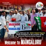 A Hearty Welcome to Mr. Abdul Majeed Mysore (State President) on the occasion of the National Representative Council.