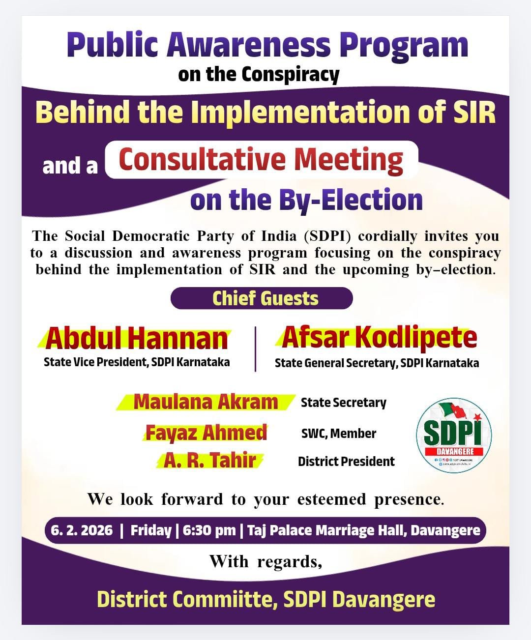 Public Awareness Program on the Conspiracy